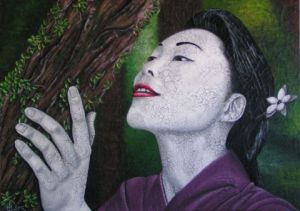 Voir le détail de cette oeuvre: Geisha a l'arbre 